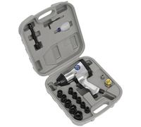 Sealey Air Impact Wrench Kit With Sockets 1/2"sq Drive Sa2/ts
