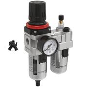 Sealey SA2001 3/8" BSP Air Line Filter Regulator With Gauge & Gloves Pair