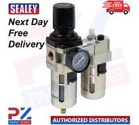Sealey SA206 Air Filter/Regulator/Lubricator Max Airflow 105cfm