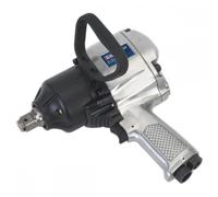 Sealey SA297 Air Impact Wrench 1inSq Drive Pistol Type - Twin Hammer