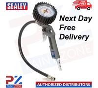 Sealey SA302 Air Line Tyre Inflator 0-175psi Pressure Gauge 1/4"BSP Connector
