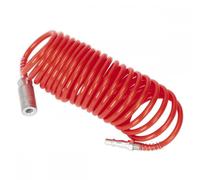 Sealey PE Coiled Air Hose 5M x 5MM with Couplings
