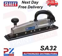 Sealey SA32 Air Long Bed Sander Twin Piston In-line Air Sander (400 x 70mm) PZ