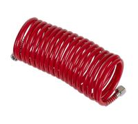 Sealey SA335 PE Coiled Air Hose with 1/4"BSP Unions 5m x 5mm