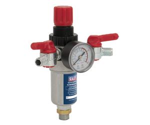 Sealey SA4FR/38 Air Filter/Regulator 3/8"BSP Male - 1/4"BSP Male