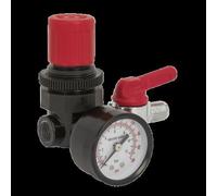 Sealey SA5/RG/14 Air Regulator 1/4"BSP Female - 1/4"BSP Male