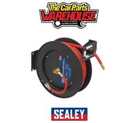 Sealey SA841 Retractable Air Hose Steel Reel 15mtr Ø10mm ID Rubber...