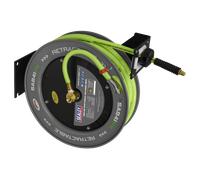 Sealey SA841HV 15m Retractable High-Visibility TPR Air Hose with Steel Reel 10mm