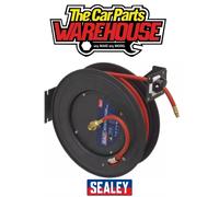 Sealey Retractable Air Hose Steel Reel 20Mtr Id Rubber Hose Heavy Duty Hose SA85
