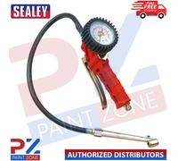 Sealey SA9312 Air Tyre Inflator with Twin Push-On Connector - Heavy Duty PR