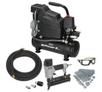 Sealey Air Compressor/Air Nail/Staple Gun Kit