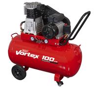 Sealey SAC1103B 100L Belt Drive Air Compressor with Cast Cylinders & Wheels