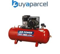 Sealey Compressor 150ltr Belt Drive 3Hp with Cast Cylinders Compressor SAC1153B