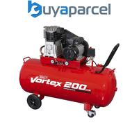 Sealey SAC1203B 200L Belt Drive Air Compressor with Cast Cylinders & Wheels 3.5h