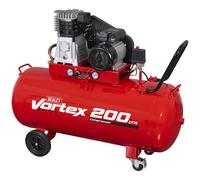 Sealey 200L Belt Drive Air Compressor with Cast Cylinders & Wheels 3.5hp SAC1203