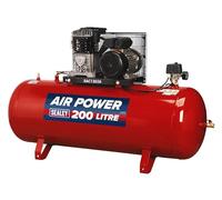 Sealey Compressor 200ltr Belt Drive 3Hp with Cast Cylinders Compressor SAC1203B