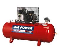 Sealey Sac2203B Compressor 200Ltr Belt Drive 3Hp with Cast Cylinders