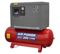 Sealey SAC2203BLN 200L Low Noise Belt Drive Air Compressor with Cast Cylinders