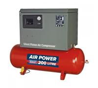 Sealey SAC2203BLN Air Compressor 200L Belt Drive 3Hp With Cast Cylinders Low Noise
