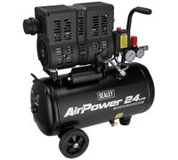 Sealey 24L Low Noise Oil Free Direct Drive Air Compressor 1hp - SAC2400S