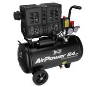 Sealey 24L Low Noise Oil Free Direct Drive Air Compressor 1hp - SAC2400S