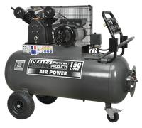 Sealey SAC3153B Compressor 150L Belt Drive 3hp with Front Control Panel