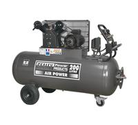 Sealey Sac3203B3Ph Compressor 200Ltr Belt Drive 3Hp Front Control Panel 415V 3Ph