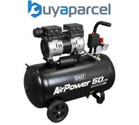 Sealey SAC5000S 50L Low Noise Oil Free Direct Drive Air Compressor 1hp