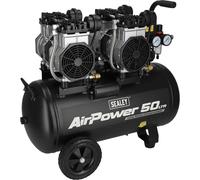 Sealey 50L Low Noise Oil Free Direct Drive Air Compressor 2 x 2HP