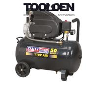 Sealey SAC5020E110V Compressor 50L Direct Drive 2hp 110V