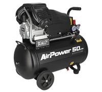 Sealey 50L V-Twin Direct Drive Air Compressor 3hp