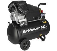 Sealey 50L V-Twin Direct Drive Air Compressor 3hp