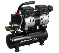 Sealey Oil Free Low Noise Direct Drive Air Compressor, 6L, 1hp, 4.7cfm, 116psi, 750W - SAC0600S