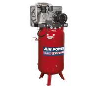 Sealey SACV52775B 270L Vertical Belt Drive Air Compressor with Cast Cylinders