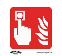 Sealey Safe Conditions Safety Sign Fire Alarm Symbol Self-Adhesive Vinyl Ss31V1