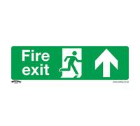Sealey Safe Conditions Safety Sign Fire Exit Up Self-Adhesive Vinyl Ss28V1