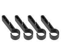 Sealey Safety Helmet Head Torch Clips, 5 Pack, Universal Fit - HT01SC, Black