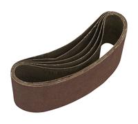 Sealey Sanding Belt 76 x 457mm 120Grit 5 Pack Silicon Oxide Flexible SB120457