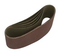 Sealey Sanding Belt 76 x 457mm 240Grit 5 Pack Silicon Oxide Flexible SB240457