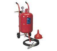 Shot Blaster with Water Trap & Wheels 37L