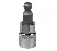 Sealey Hexagon Socket Bit SBBH007 - 3/8" Drive Ball-End 9mm