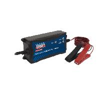 Sealey Automatic Smart Battery Charger & Maintainer 12V 6A - SBC6, Black