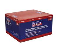 Sealey SCP1601 Multipurpose Creped Turquoise Paper Wipes 69gsm - Dispenser Box
