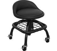 Sealey Creeper Stool Pneumatic with Adjustable Height Swivel Seat & Back Rest