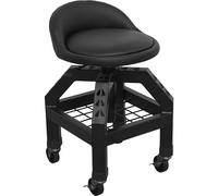 Sealey SCR03B Creeper Stool Pneumatic With Adjustable Height Swivel Seat & Back Rest