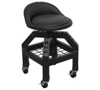 Creeper Stool Pneumatic with Adjustable Height Swivel Seat & Back Rest