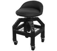 Creeper Stool Pneumatic with Adjustable Height Swivel Seat & Back Rest
