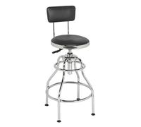Sealey Workshop Stool SCR14 – Pneumatic Adjustable Height, Swivel Seat & Back Rest