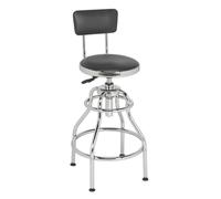 Sealey Scr14 Workshop Stool Pneumatic Adjustable Height Swivel Seat & Back Rest