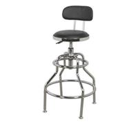 Sealey SCR14 Workshop Stool with Adjustable Height and Back Rest